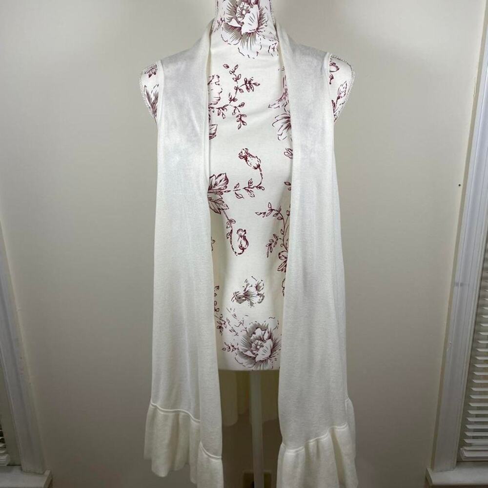 The Limited Collection Ivory/Cream Cardigan Vest
